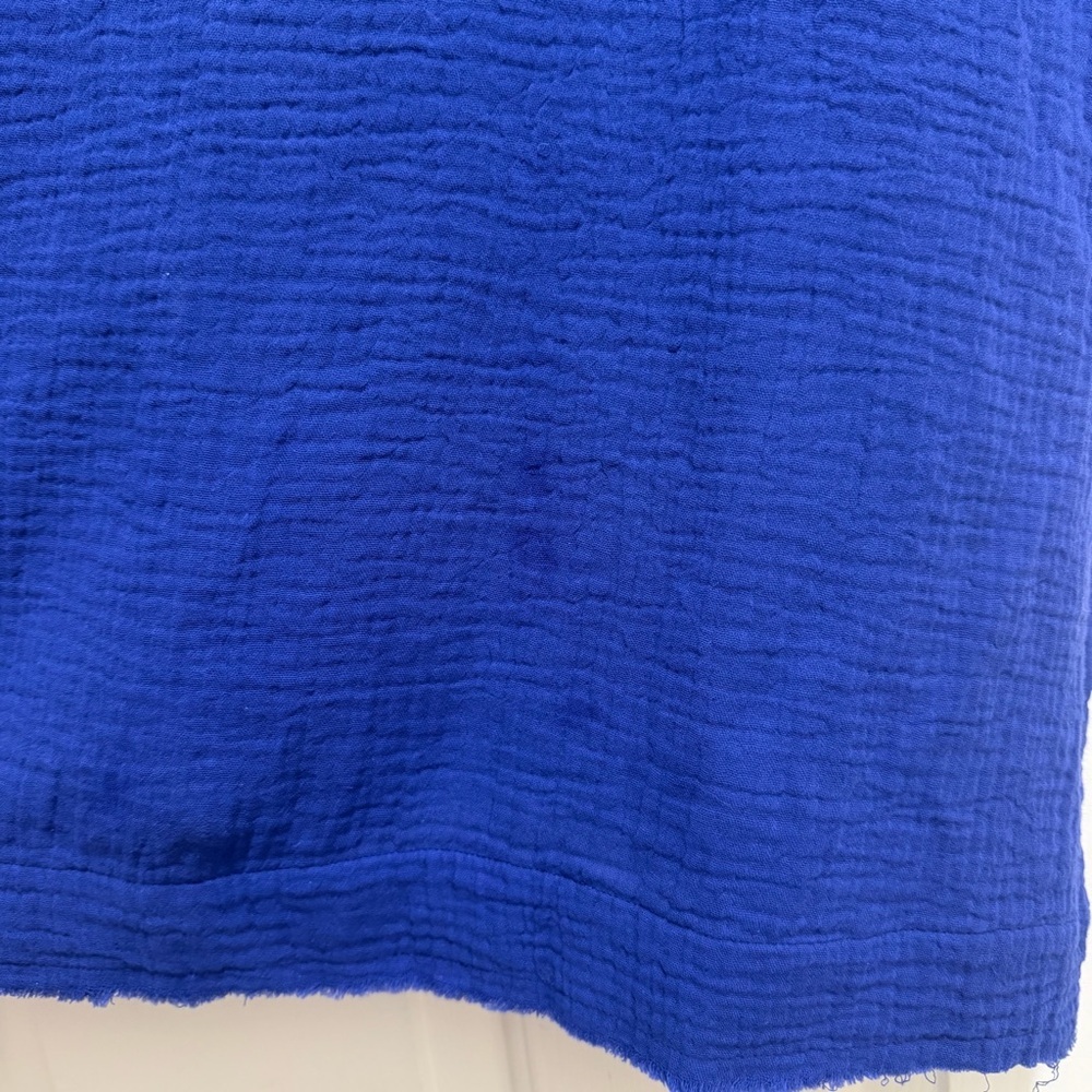 Johnny Was Calme GHENAR V-NECK DRESS Blue Size Small - Picture 7 of 7